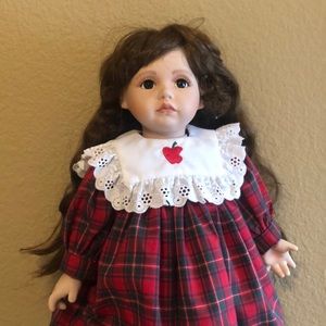 Apple Dumpling Porcelin Doll